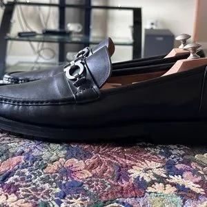 Salvatore Ferragamo Master Gancini Black Leather Men’s Dress Loafers Size 12 EE Salvatore Ferragamo | Shoes | Salvatore Ferragamo Master  main image 4